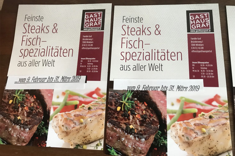 Steaks &amp; Fisch - Gasthaus Graf - Wirtshaus in Winklarn bei Amstetten